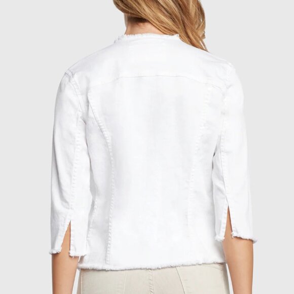 New Principle Denim The Jewel in White Denim Jacket - Picture 3 of 11